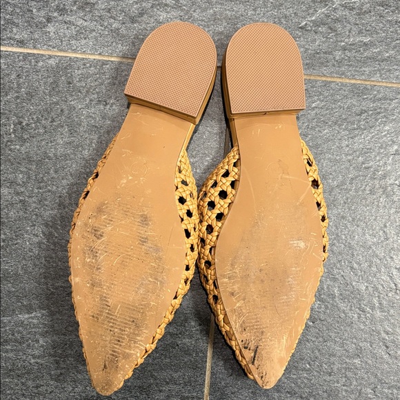 Joie Women's Beige Woven Flat Mules - Picture 2 of 5